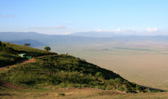 5877411 - view into ngorongoro crater, tanzania from the rim 5877411 - view into ngorongoro crater, tanzania from the rim