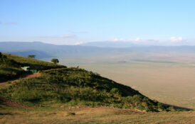 5877411 - view into ngorongoro crater, tanzania from the rim